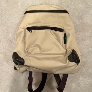 Herve Chapelier Cream Nylon Backpack